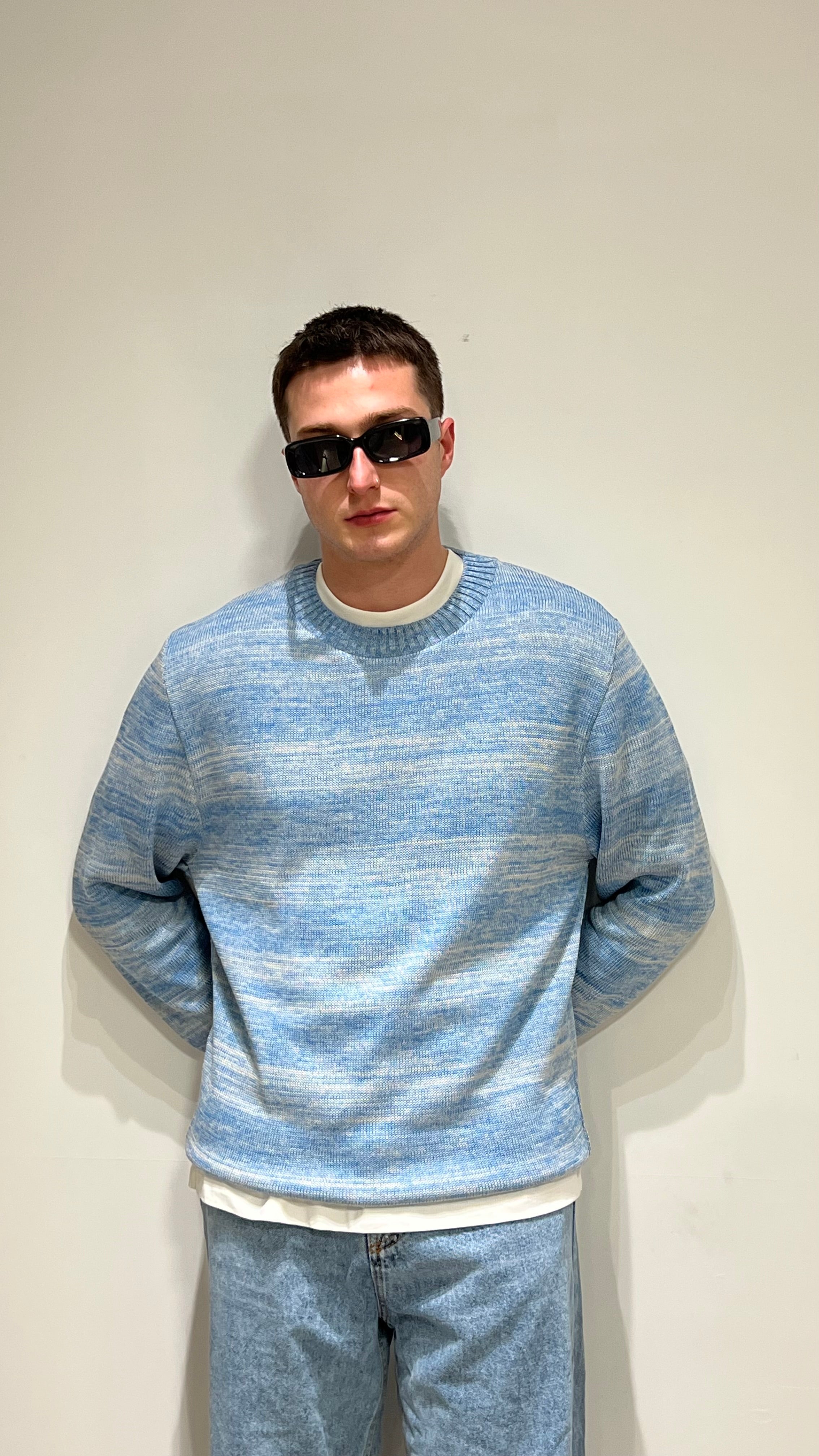 WHY NOT BRAND MAGLIA GIROCOLLO premium sweater