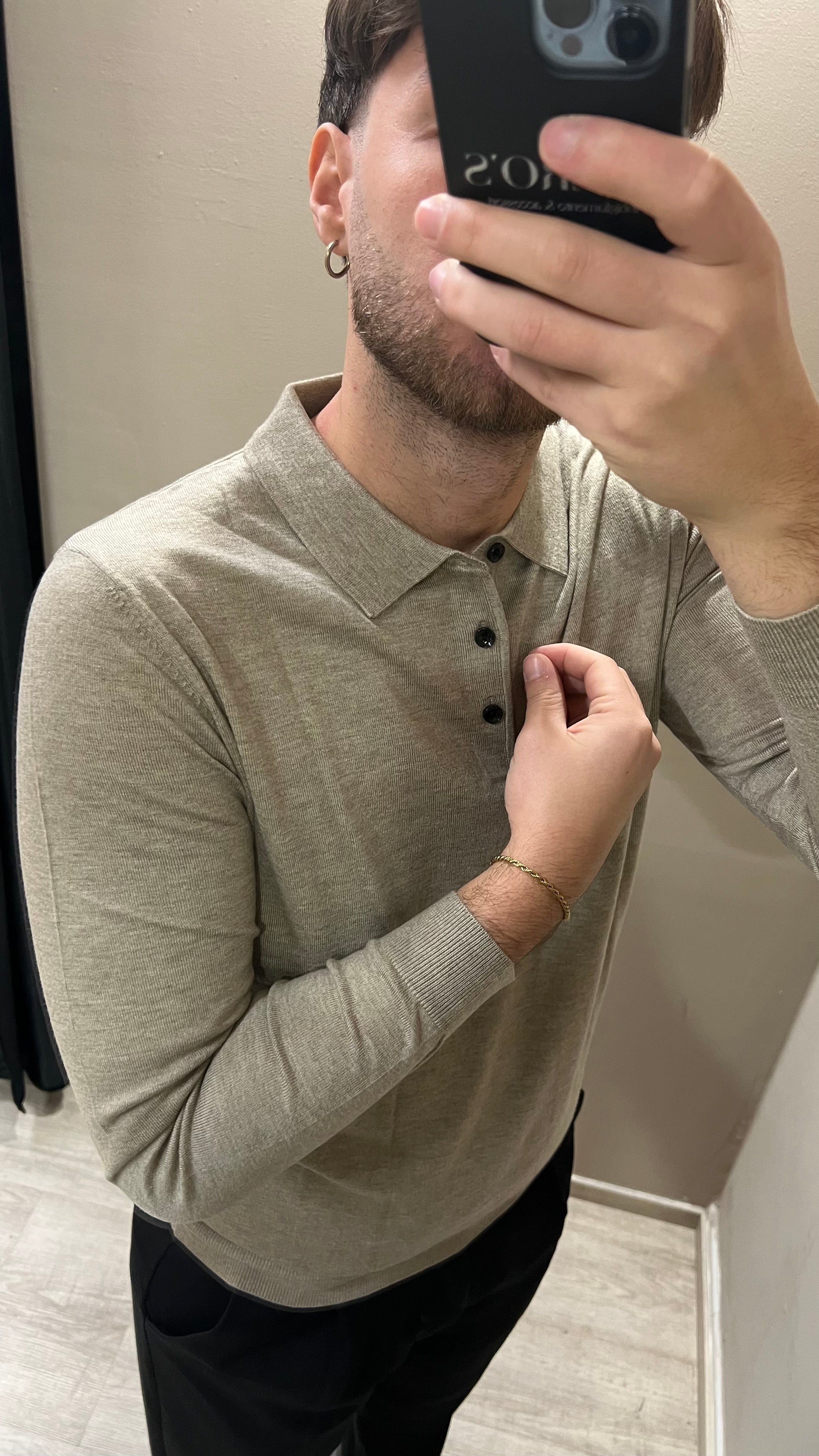 Polo regular misto lana