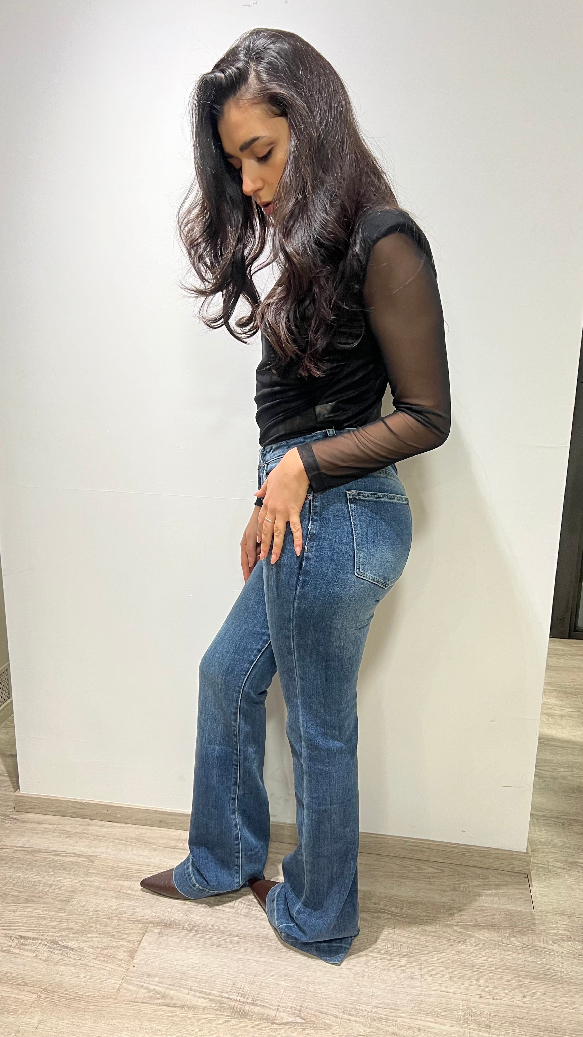 Jeans a zampa collezione PDK