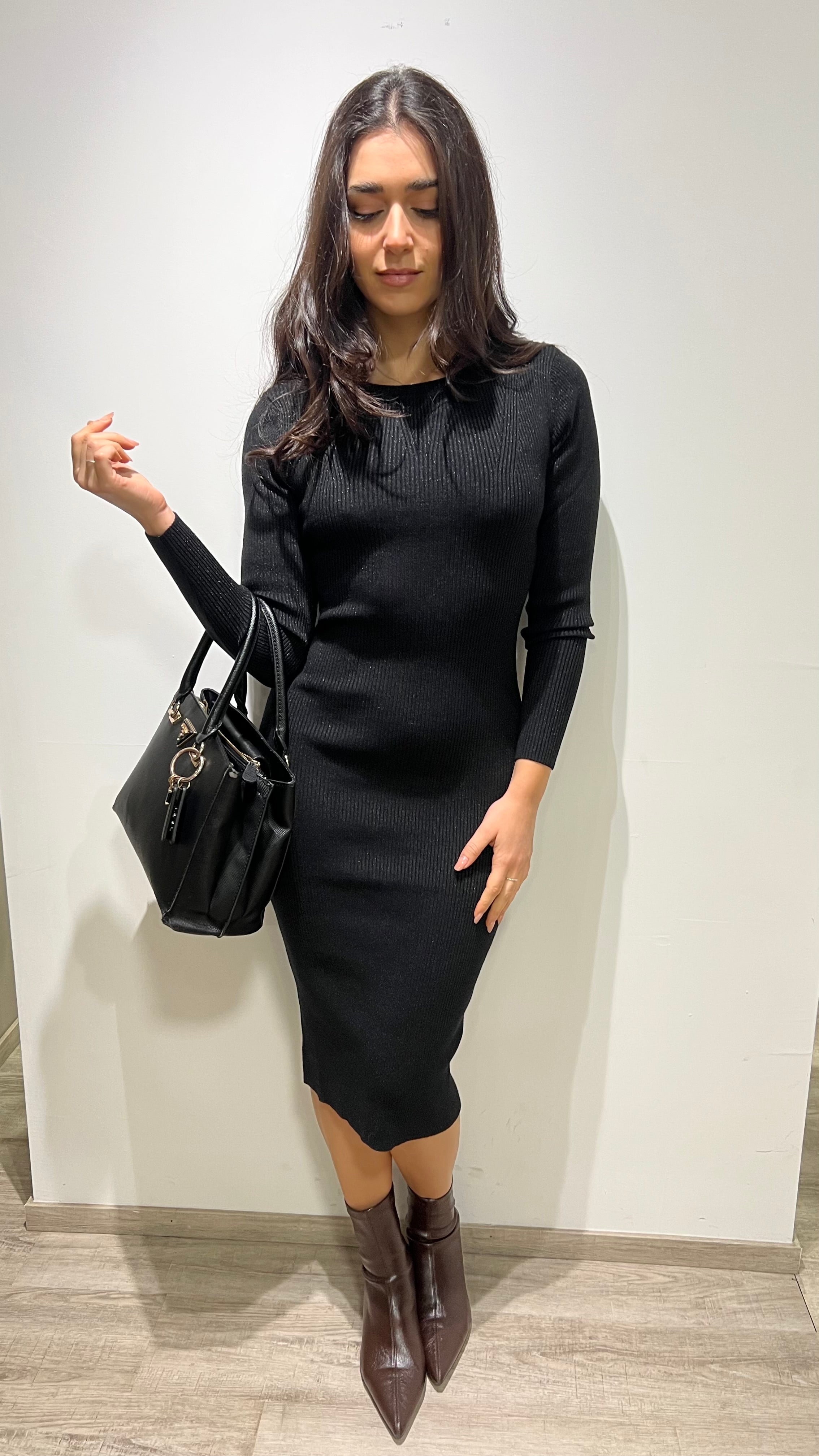 Vestito lungo in maglia PDK collection