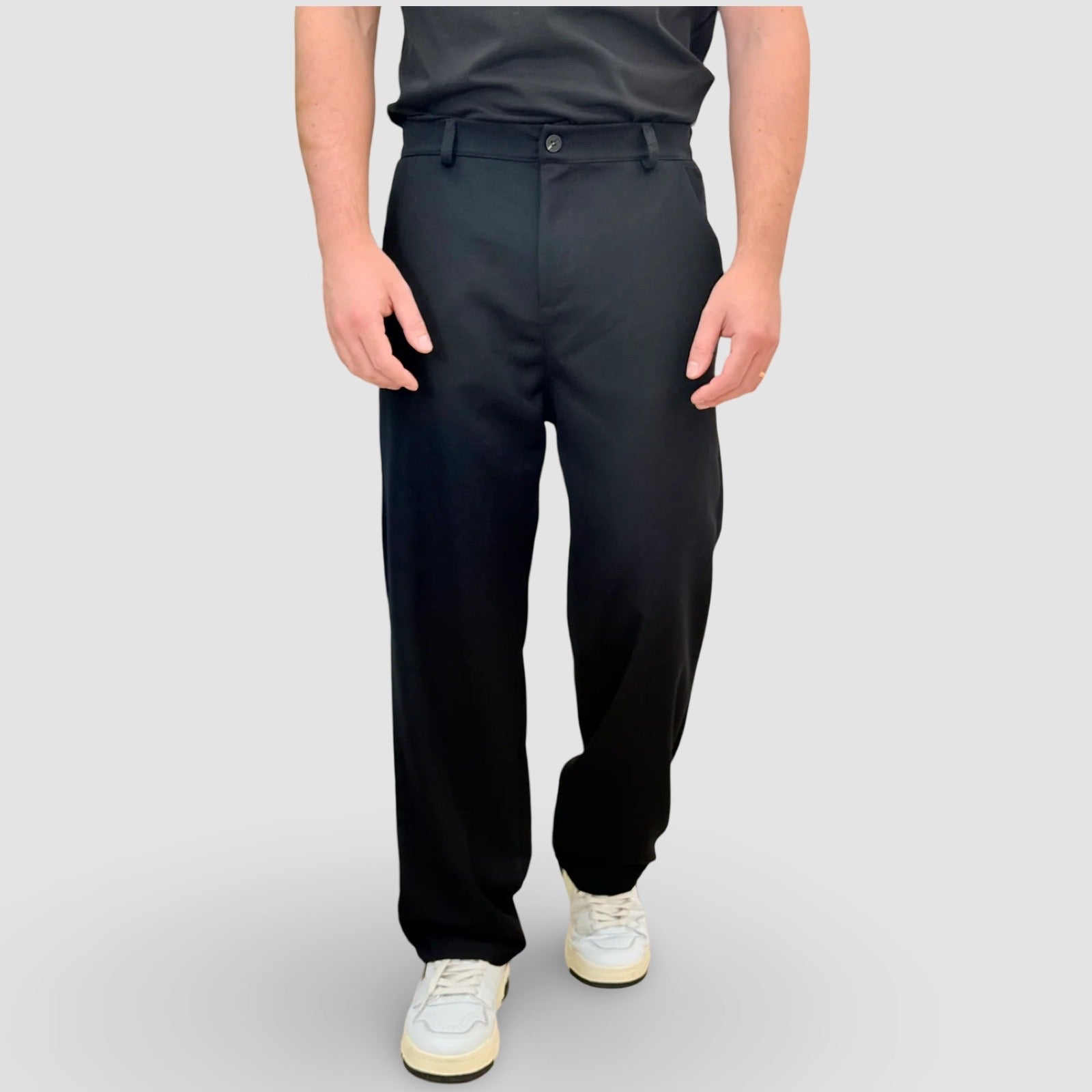 Pantalone relax fit - nero