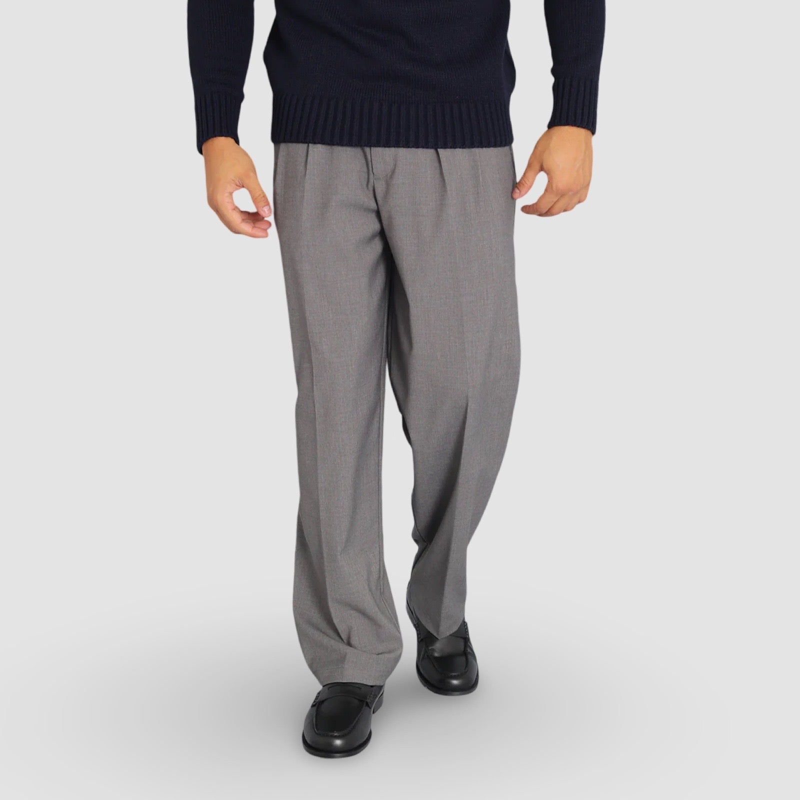 Pantalone wide fit -Grigio