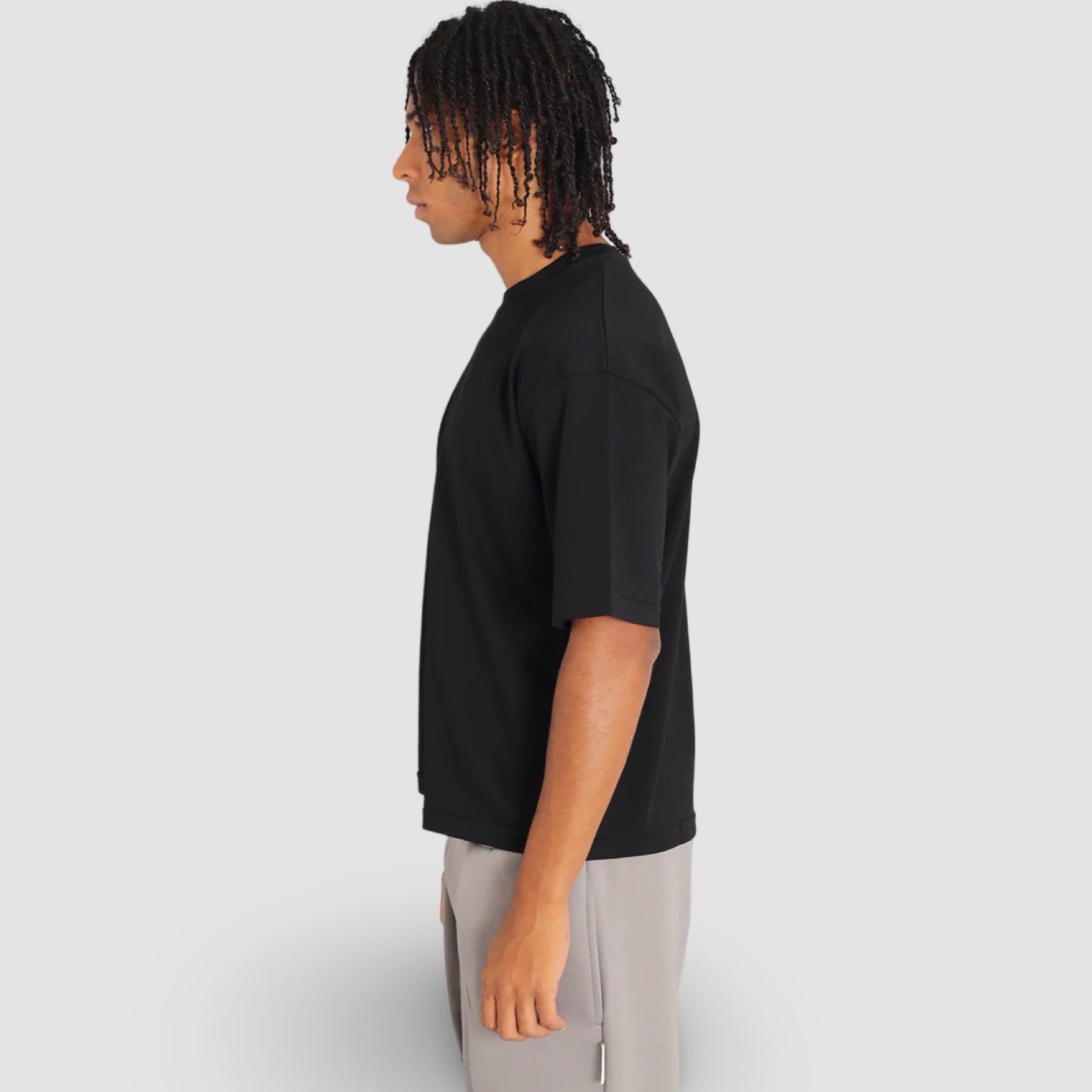 T-shirt basic cropped - nero