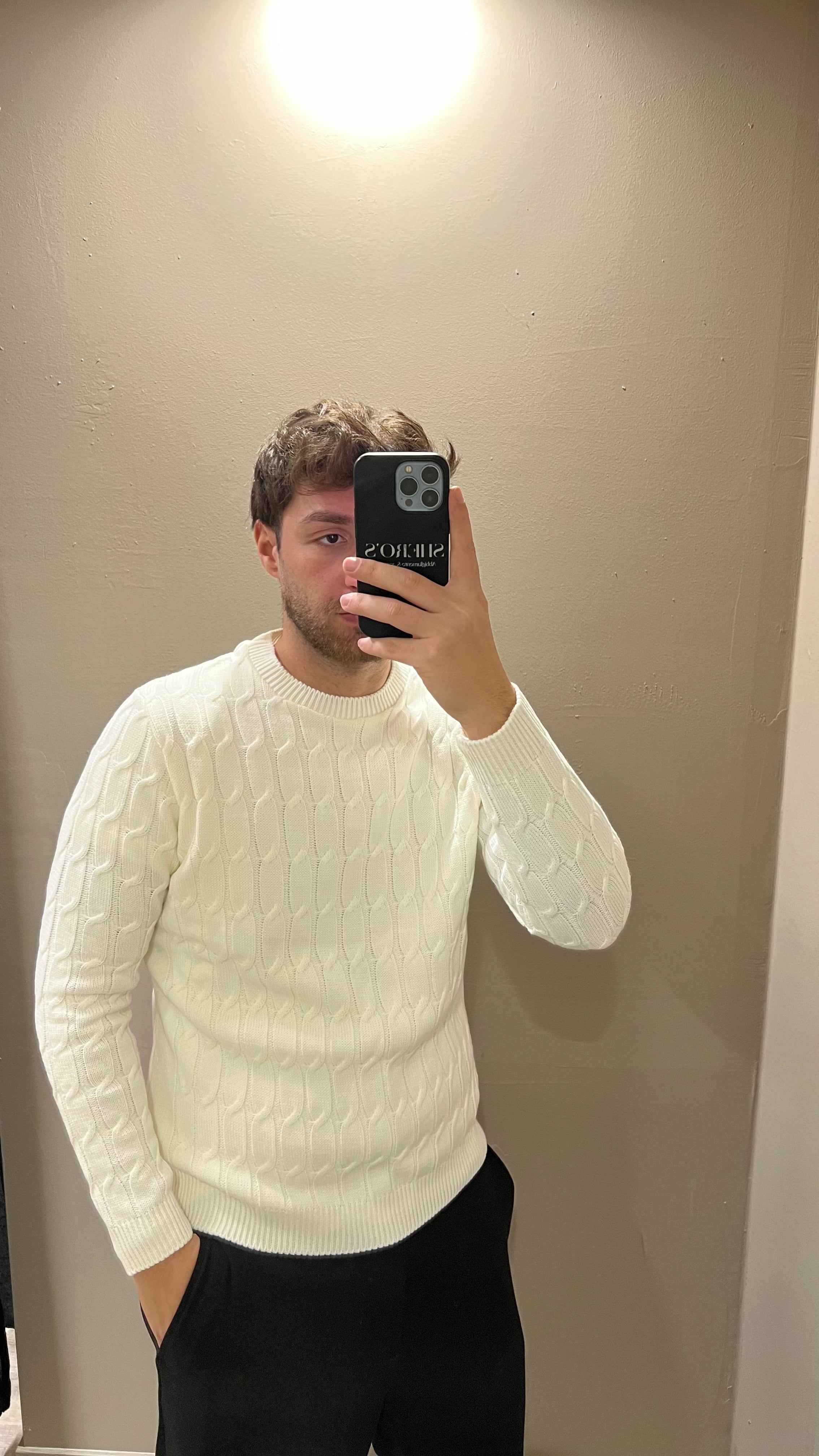 Maglia fantasia treccia