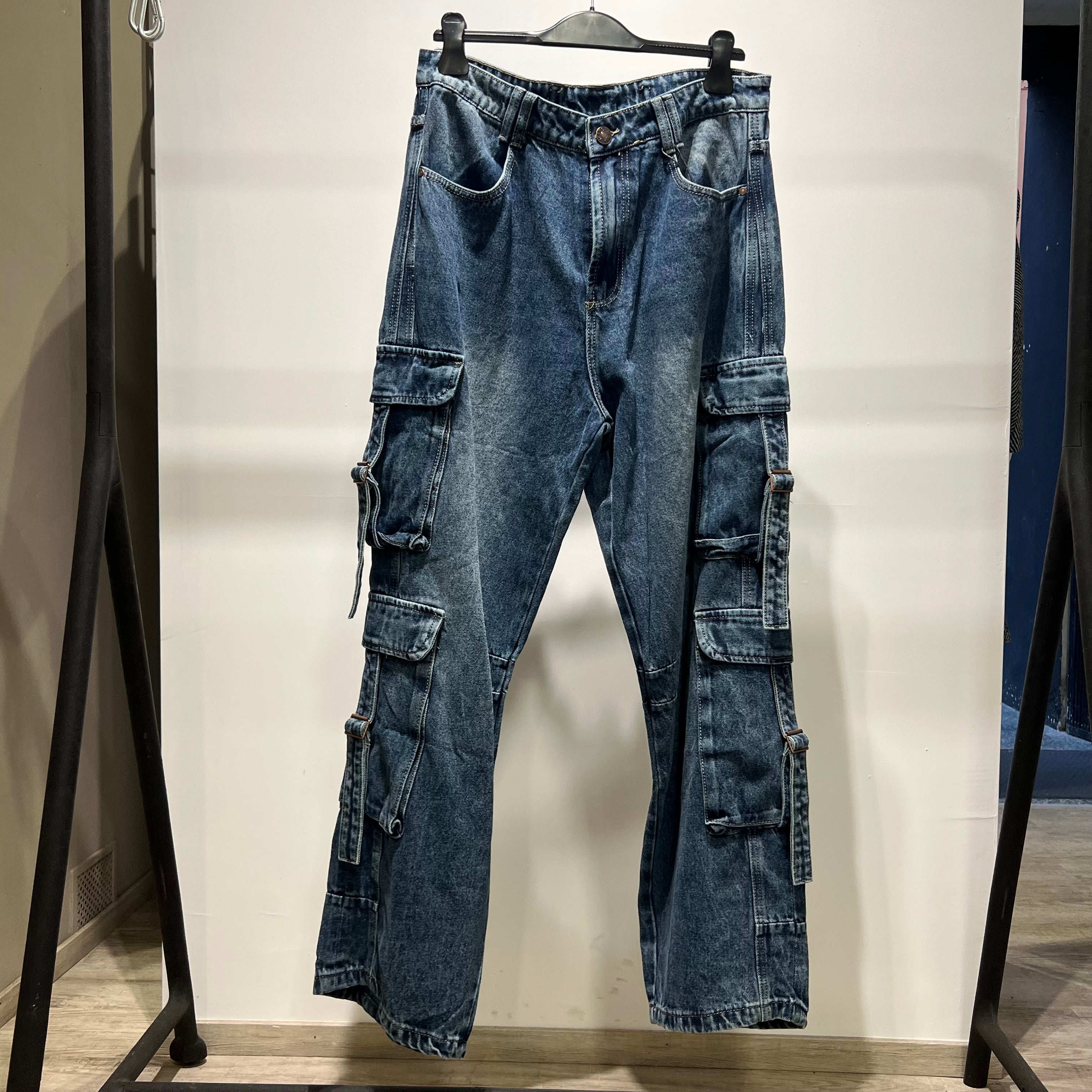 DENIM CARGO DOPPIA TASCA