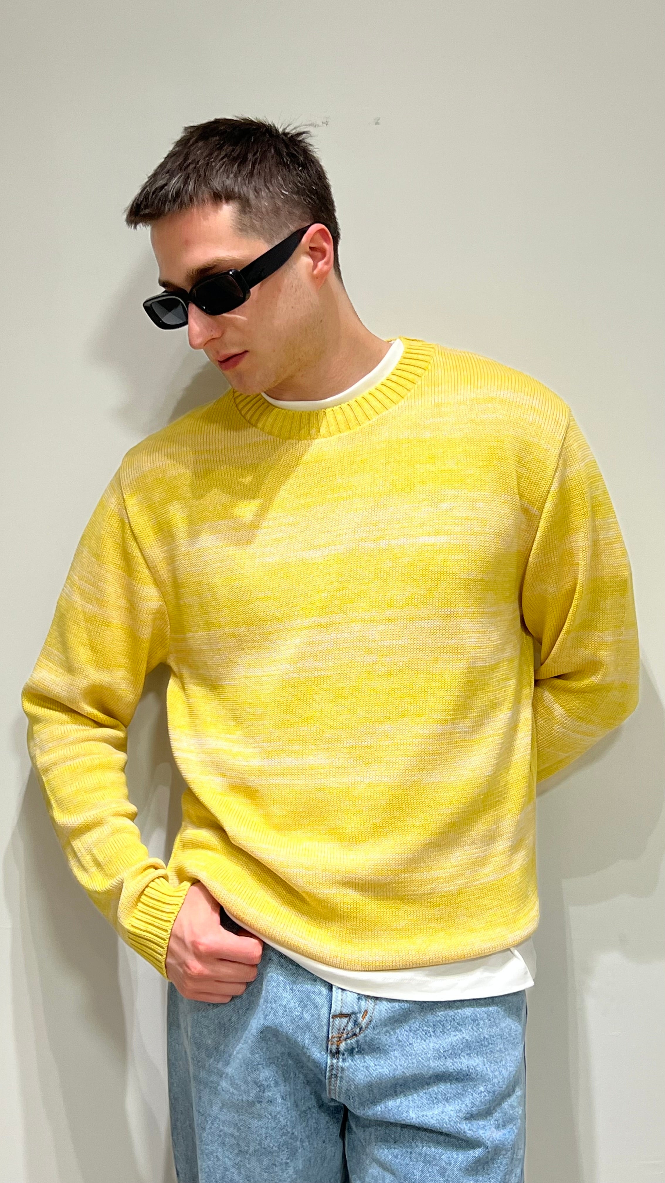 WHY NOT BRAND MAGLIA GIROCOLLO premium sweater