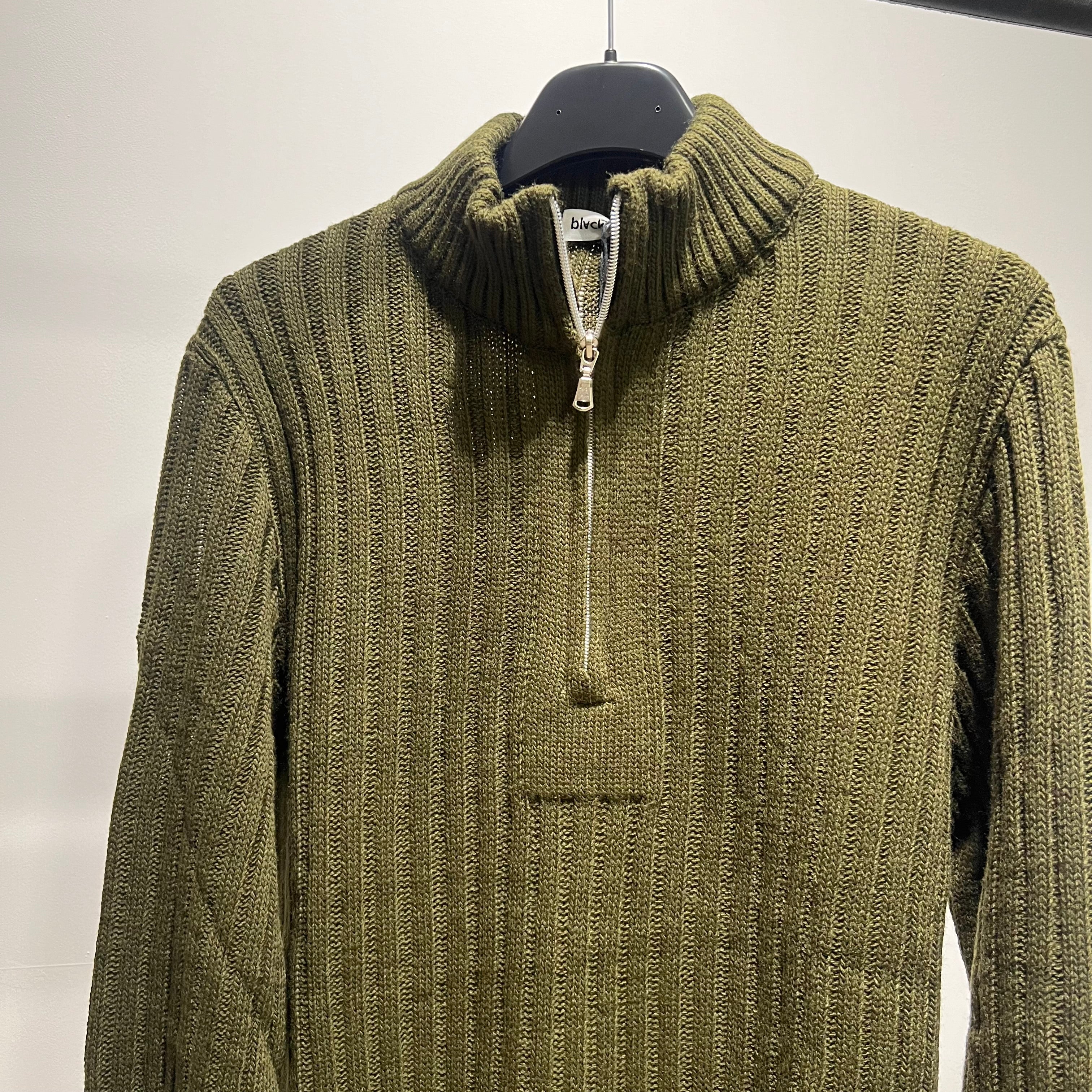 Maglione con mezza zip sul collo