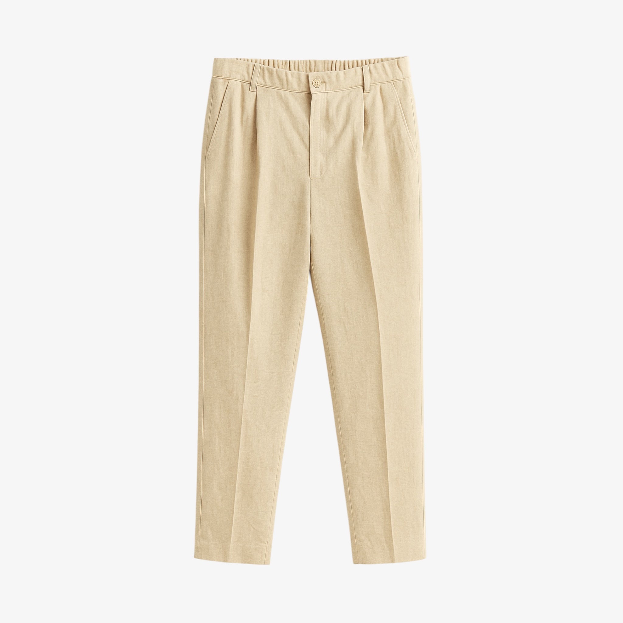 Pantalone relaxed fit misto lino