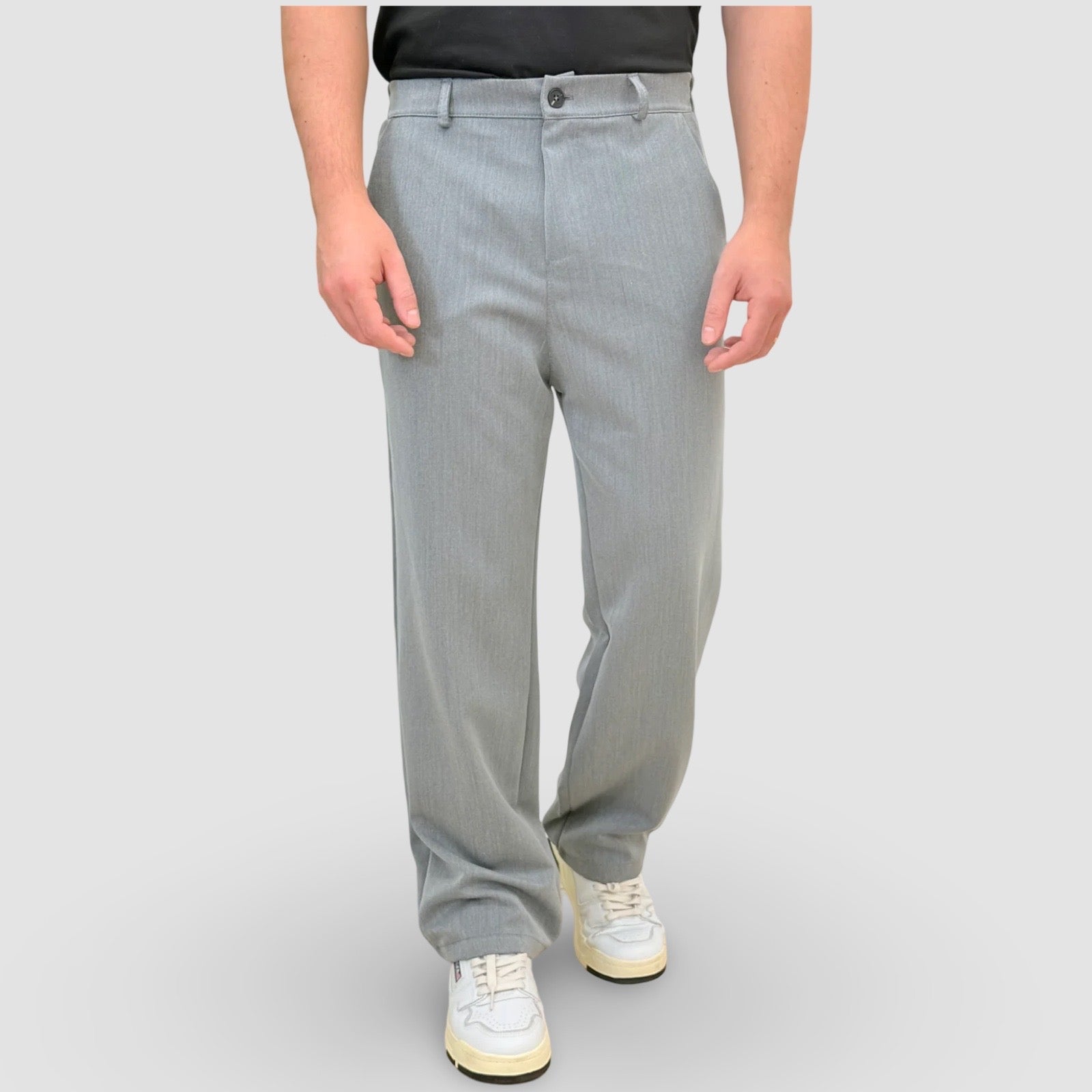 Pantalone relax fit - grigio